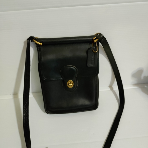 Vintage Coach Murphy Willis Turnlock Smooth Leather Crossbody Bag 9930 - Picture 1 of 16
